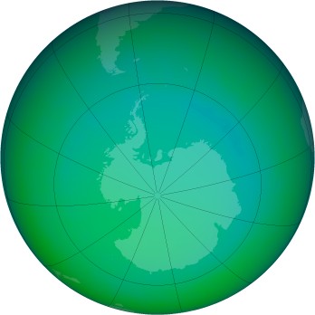July 2003 monthly mean Antarctic ozone